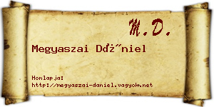 Megyaszai Dániel névjegykártya