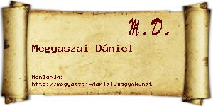 Megyaszai Dániel névjegykártya